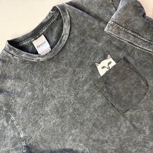 RIPNDIP Lord Nermal Black Tie Dye T-Shirt Medium